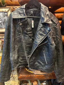 Vintage Biker Jacket, Medium