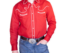 Load image into Gallery viewer, Red Piping Western Shirt
