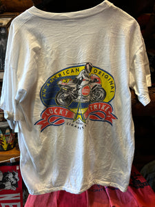 Vintage Lucky Strike Motorcycle Pocket Tee, Small