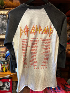 Vintage Def Leppard 2016 Tour Raglan, Small