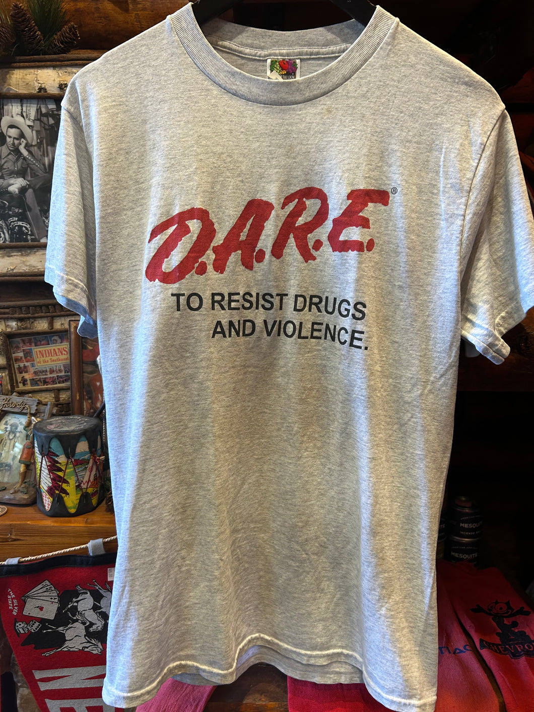 Vintage Grey Dare To Say No To Drugs, Medium