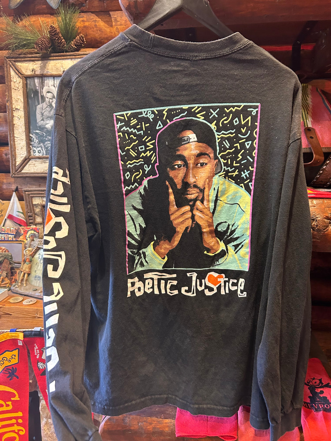 Rare Vintage Poetic Justice Tupac Long Sleeve, XL