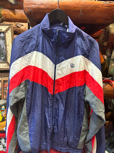 Vintage Olympics Spray Jacket R/W/B, Medium