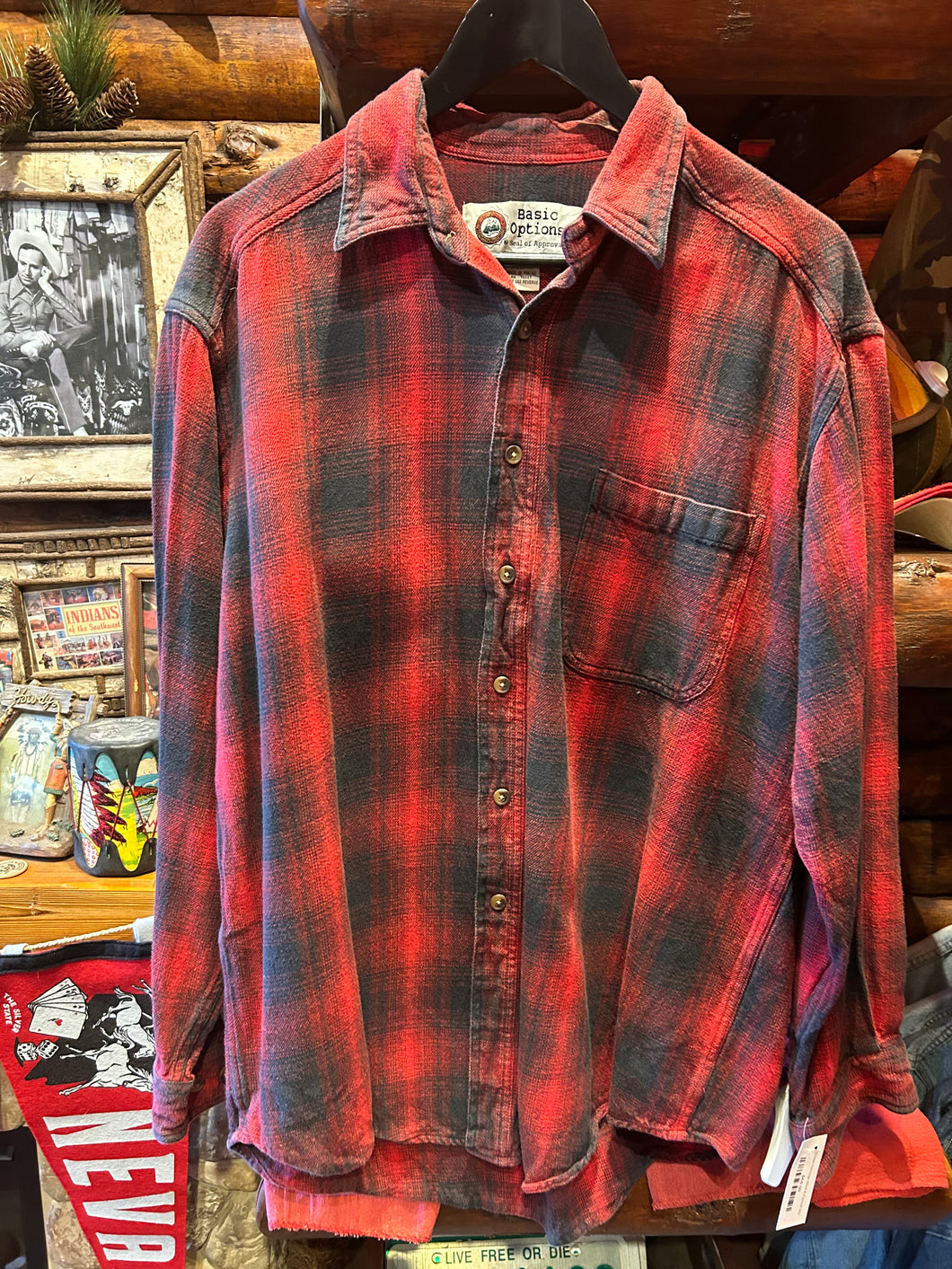 Vintage Basic Options Heavy Flannel Plaid, XL