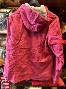 Vintage Carhartt Dusty Dark Pink Sherpa Duckcloth Jacket, Women's Medium