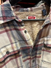 Load image into Gallery viewer, Vintage Sherpa Lined Wrangler Flannel Light Jacket, Large
