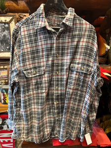 Vintage Moose Creek Heavy Flannel Grey/Red, XL