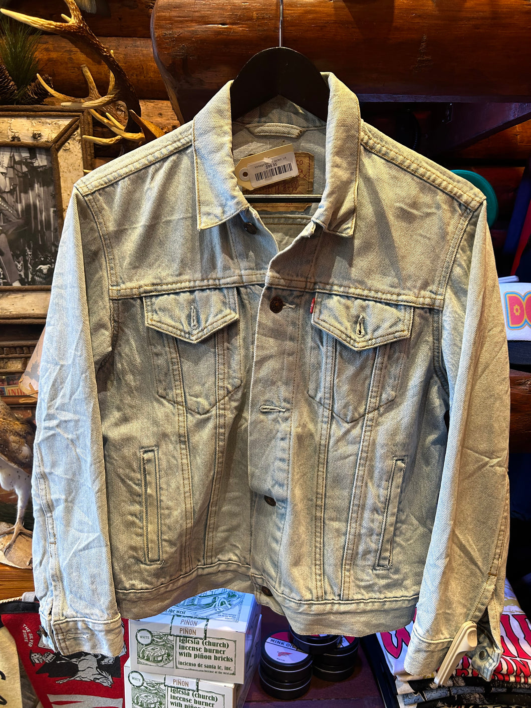 1. Vintage Levis Denim Fade Jacket, XS