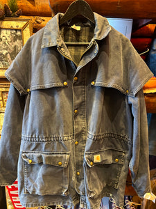 Vintage Carhartt Duckcoth Navy Chore Jacket, XL
