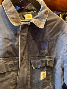 Vintage Carhartt Navy Chore Duckcloth Jacket, 52 XXL