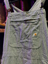 Load image into Gallery viewer, Vintage Carhartt Hickory Stripe Overalls Double Knee, 42-44
