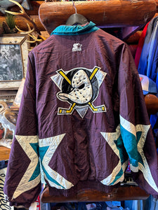 Rare Vintage Mighty Ducks Starter Jacket, XL