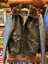 Load image into Gallery viewer, Rare Vintage 60s-70s Aberdeen WW11 Sherpa Flight Jacket, 44 Large
