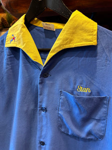 Vintage Stan Owens Racing 70s-80s Bowling Shirt, Medium