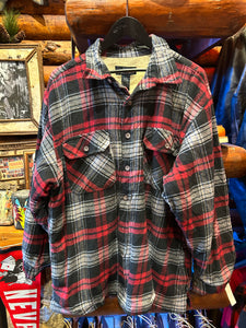 Vintage Moosecreek Sherpa Lined Flannel Jacket Shirt, XL
