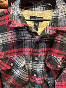 Vintage Moosecreek Sherpa Lined Flannel Jacket Shirt, XL