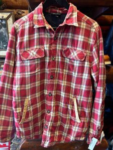 Vintage Quilt Lined Lightweight Jacket Red, Medium