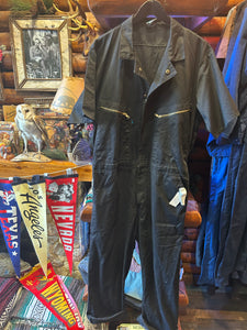 Vintage Coveralls Black, Large Waist 38