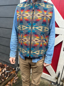 Pendleton Tuscon Grey Snap Vest