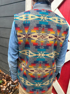 Pendleton Tuscon Grey Snap Vest