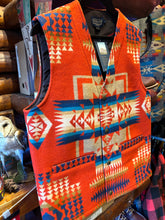 Load image into Gallery viewer, Pendleton Chief Joseph Red Snap Quilt Vest
