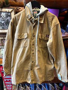 Vintage Dickies Hooded Shirt Jacket, Large