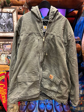 Load image into Gallery viewer, Vintage Carhartt Olive Sherpa Lined Hooded Jacket, XXL Tall
