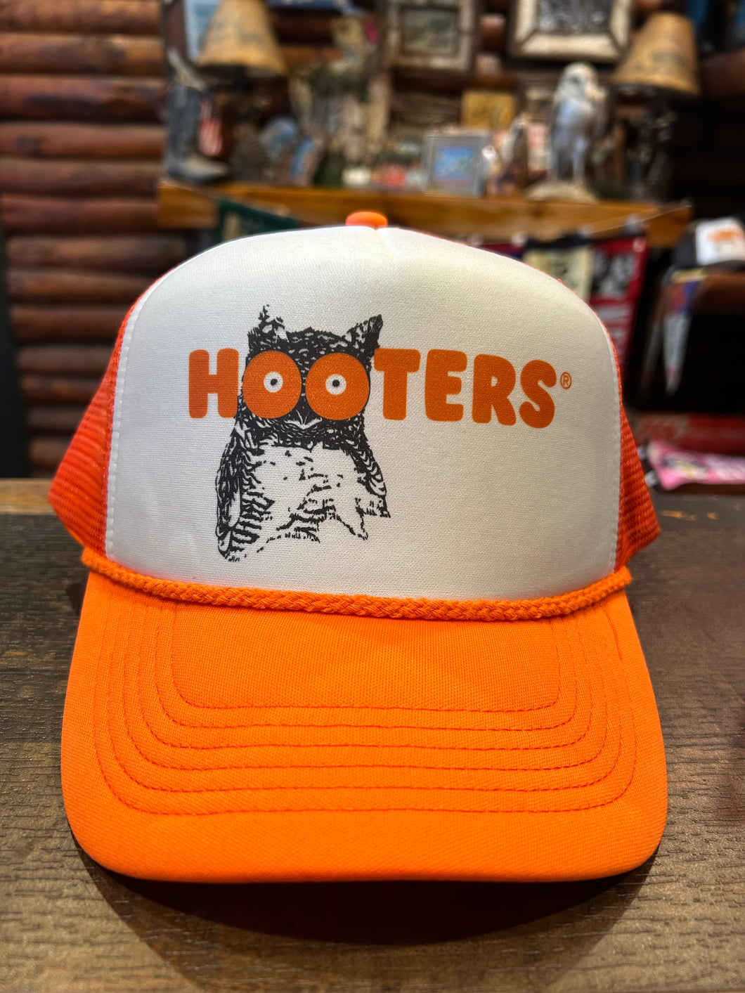 Hooters Orange Trucker Cap