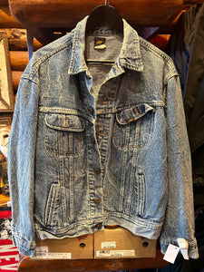 1. Vintage Lee Denim Jacket Distressed, Large