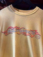 Load image into Gallery viewer, Vintage Harley Yellow Flames Ohio, XL
