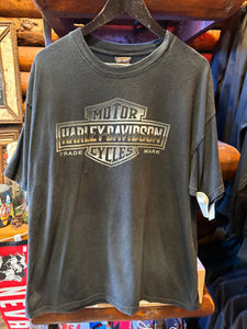 Vintage Harley Silver Logo, XL