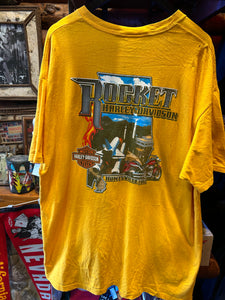 Vintage Harley To Ride or Die Yellow Tee, XXL