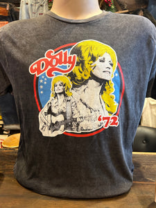 Dolly 1972 Black Denim Wash Tee