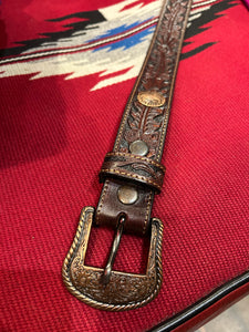 Dark Brown Western Belt