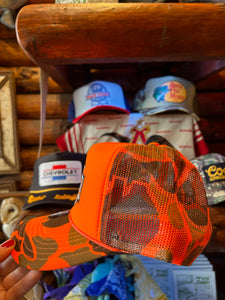 Webig Moto Harley Orange Camo Trucker Cap