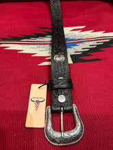 Load image into Gallery viewer, American Bison Black Tooled Western Belt
