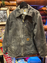 Load image into Gallery viewer, Vintage Carhartt Perfect Black Fade Out Sherpa Jacket, Large
