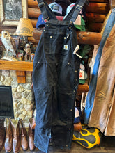 Load image into Gallery viewer, Vintage Black Carhartt Overalls, Waist 38
