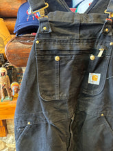 Load image into Gallery viewer, Vintage Black Carhartt Overalls, Waist 38
