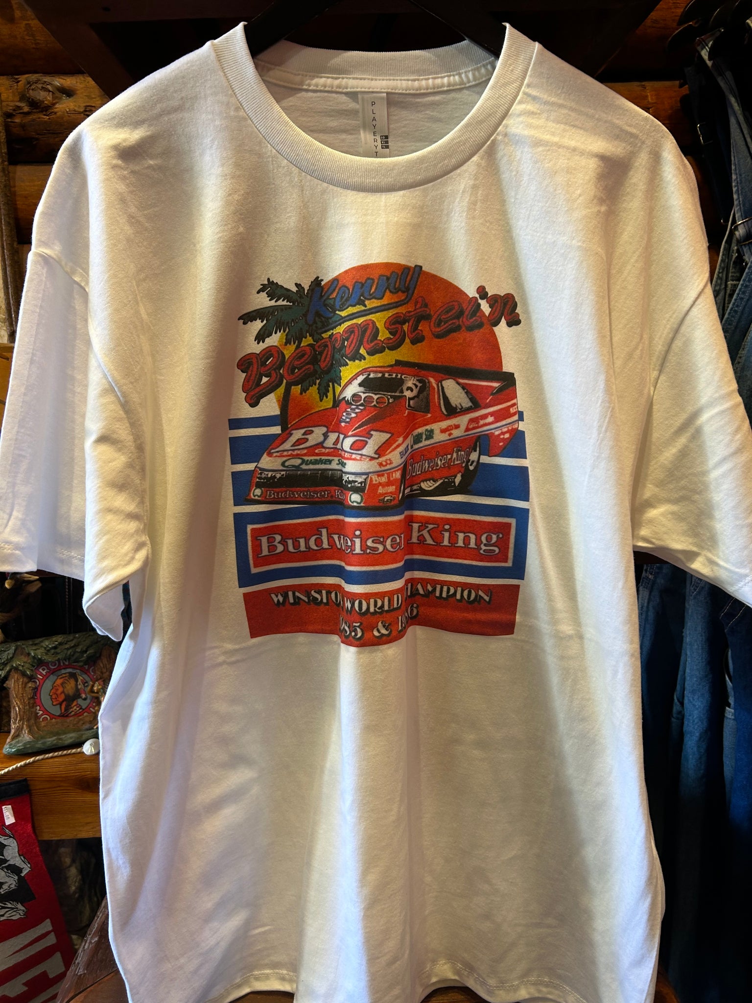 New Budweiser Racing Transfer Tee – Midwest Trader