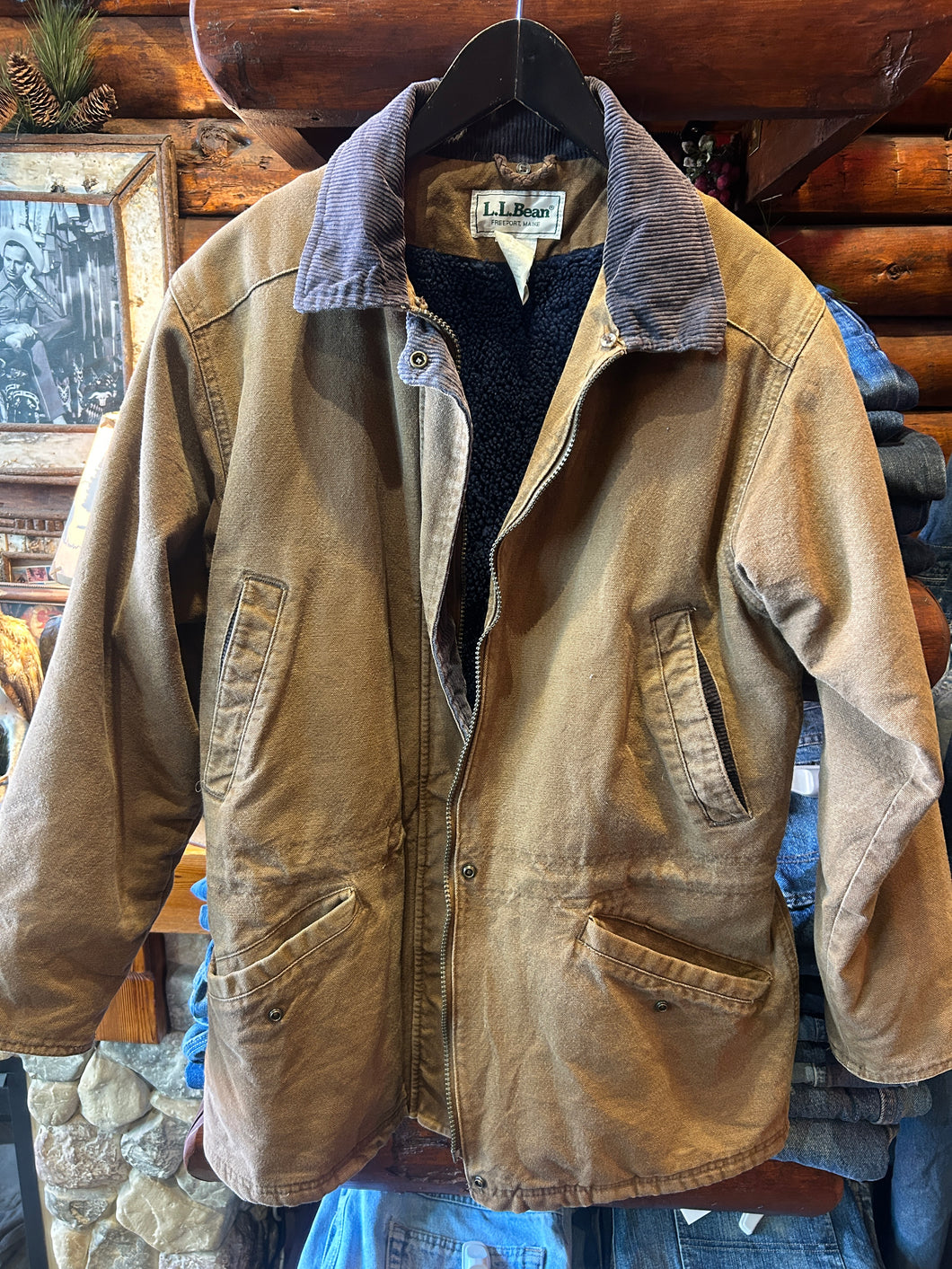 Vintage LL Bean Sherpa Jacket, S-M