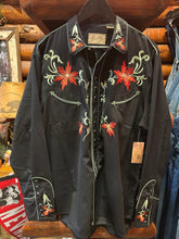 Load image into Gallery viewer, Scully Embroidered Flower Western Shirt, California
