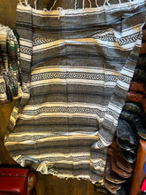 Load image into Gallery viewer, XLarge Authentic Mexican Falza Blanket. Made in Mexico. Charcoal
