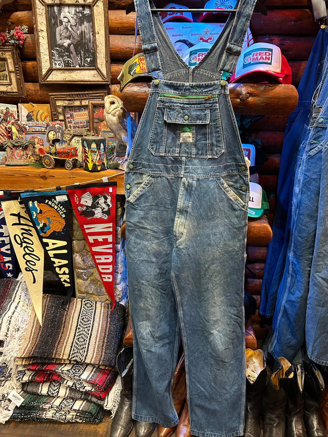 1. Vintage Liberty Overalls, Waist 36