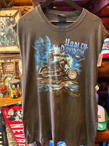 Vintage Harley Biker Muscle Top, XXL