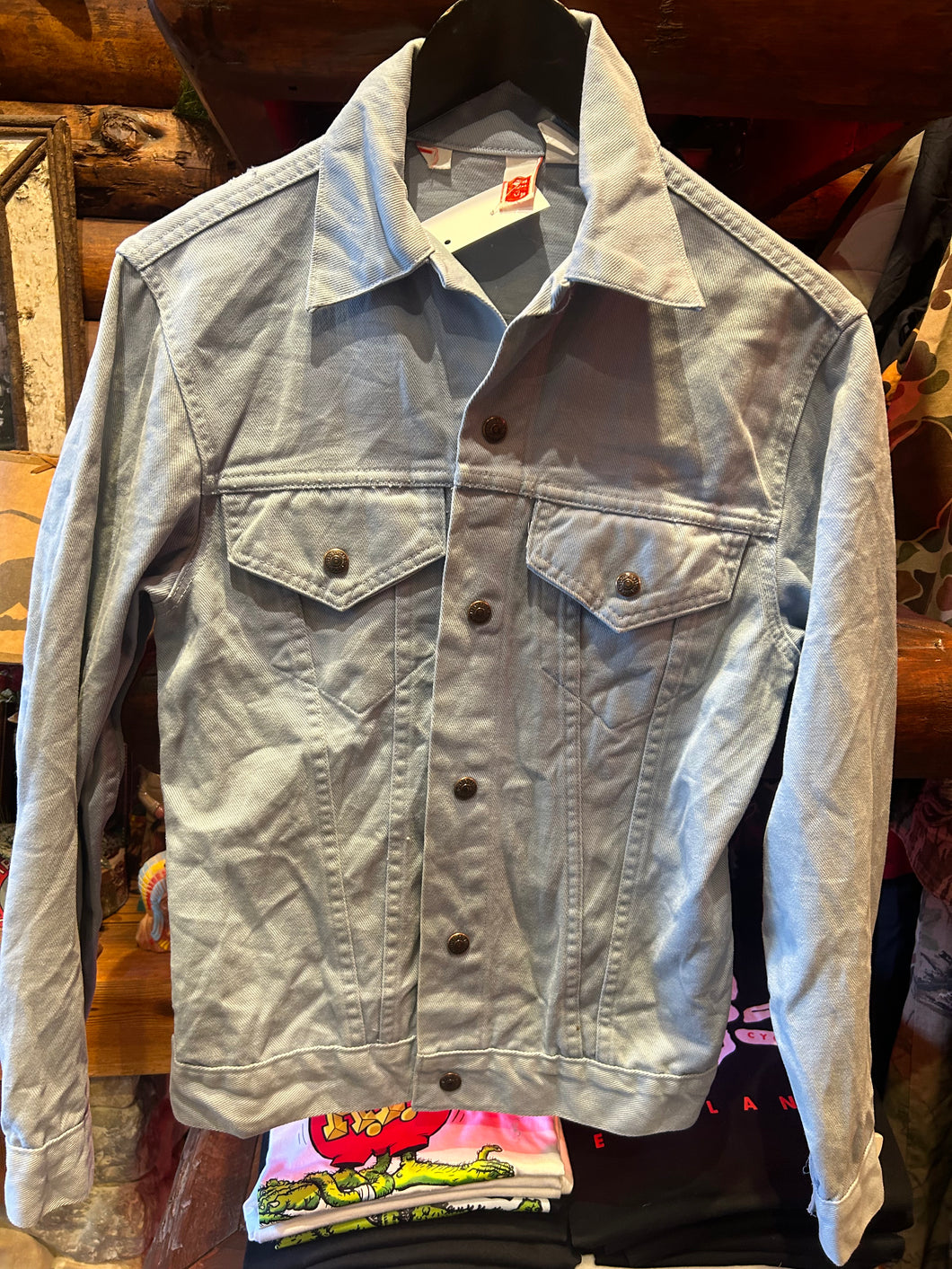 Baby Blue 80s Levis Jacket, XS