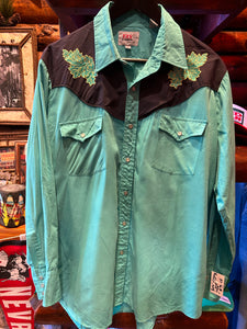 Vintage Ely Green Western, Large