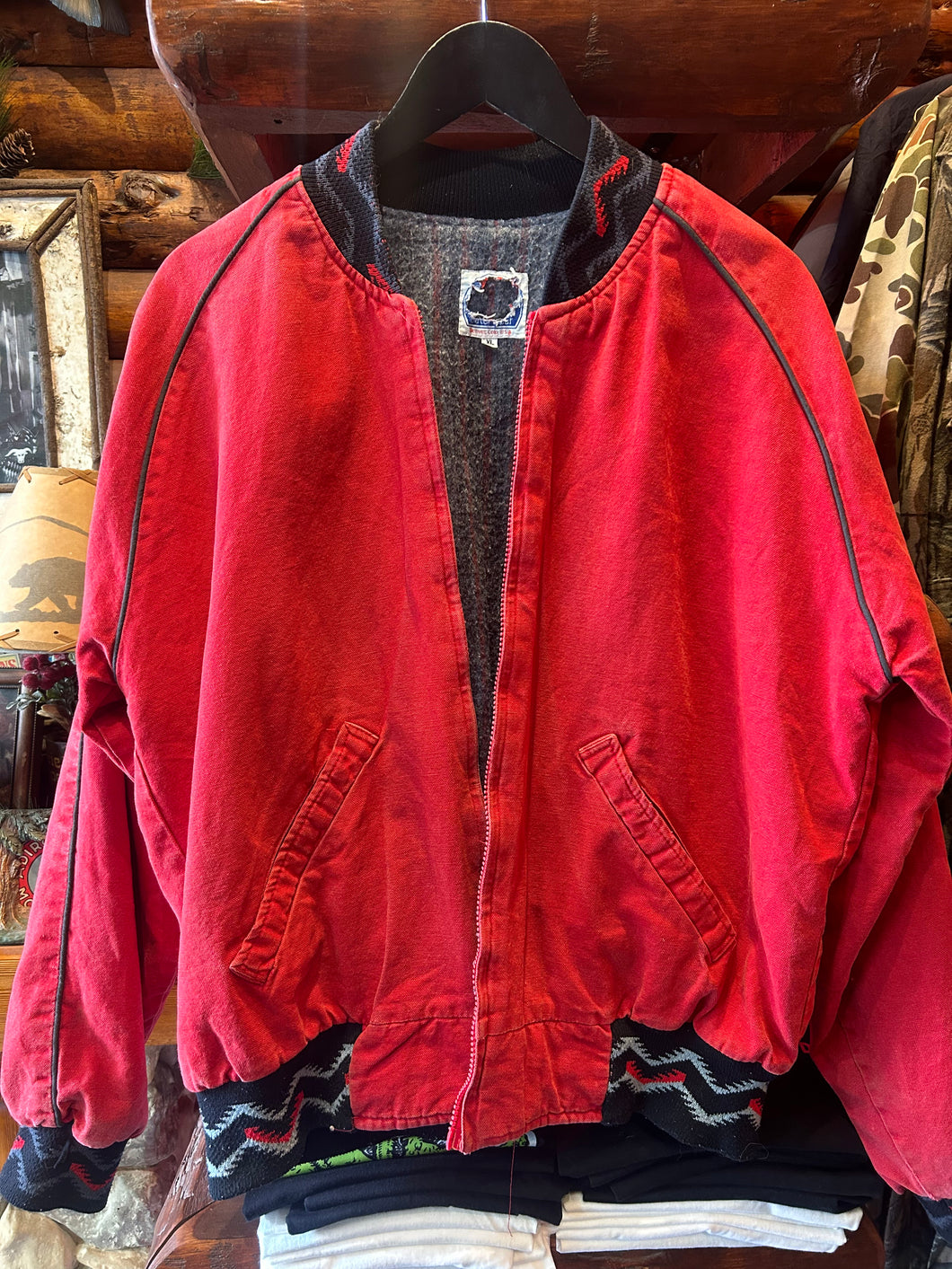 Vintage Rodeo Aztec Blanket Lined Jacket, Medium