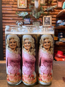 Dolly Parton USA Imported Glass Candle