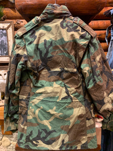 22. Vintage US Army M-65 Jungle Camo Field Jacket, XSmall Regular